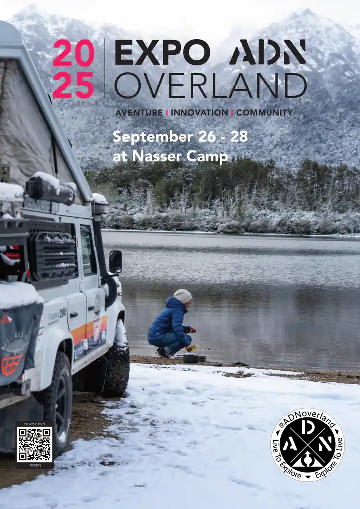 EXPO ADN OVERLAND 2025 poster overland bushcraft supervivencia adventure travel