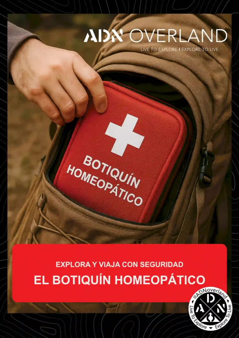 ADN OVERLAND - BOTIQUÍN HOMEOPÁTICO EXPLORA Y VIAJA CON SEGURIDAD portada